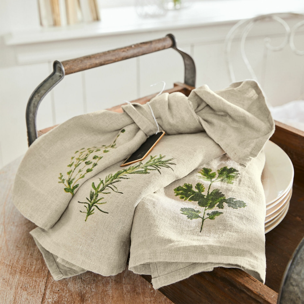Geschirrtuch 3er Set Herbal Gardens
